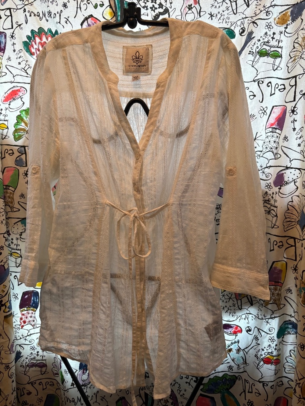 Coupe 100% Indian cotton embossed  tunic